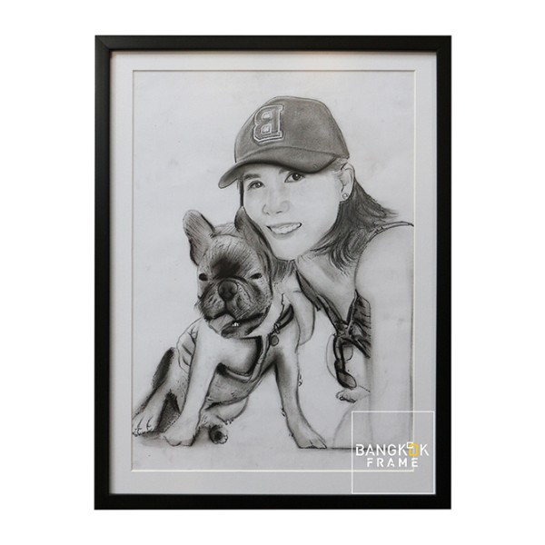 กรอบรูปภาพสเก็ตดินสอ